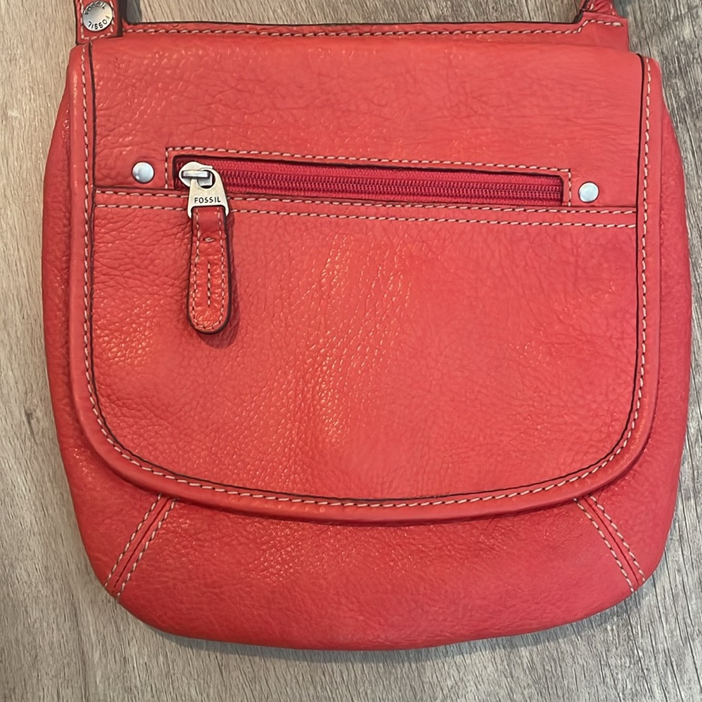 Orange Leather Fossil Bag - Picture 2 of 10
